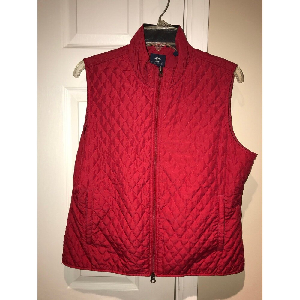 Large Pebble Beach Red Vest with pockets